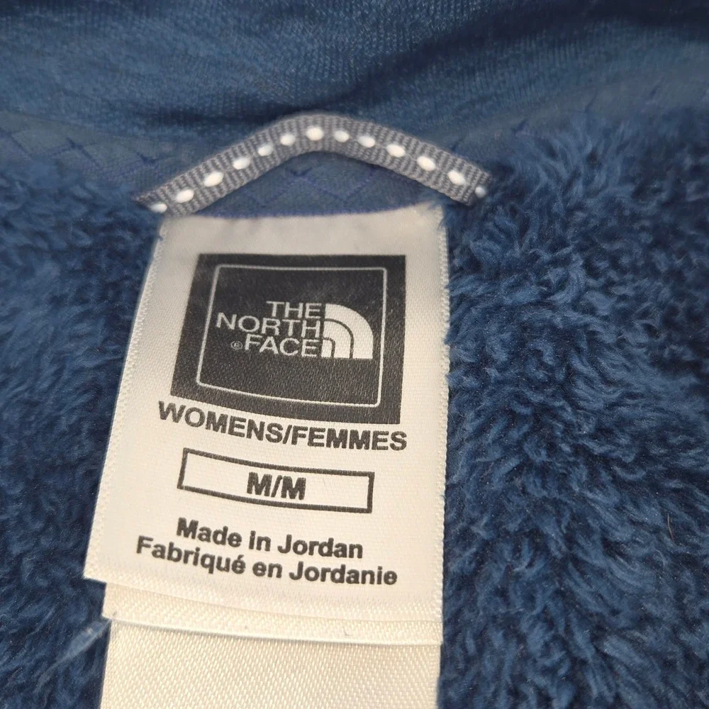 The North Face Fleece Pullover Womens M Blue Quarter Zip Osito High Pile Soft
